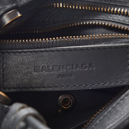 Balenciaga Veau Soyeux Perforated Blackout Hardware Mini City Gris Fossile 7 of 10