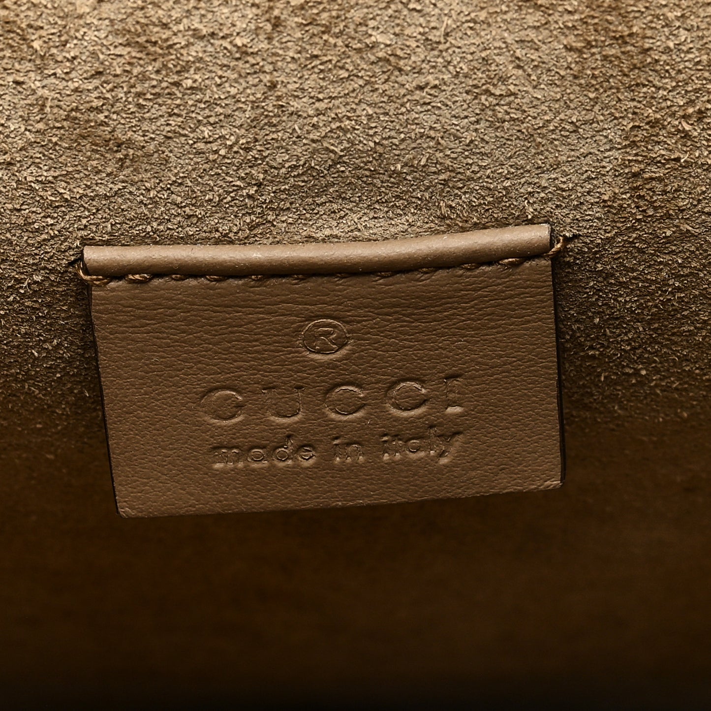 GG Supreme Monogram Suede Small Dionysus Shoulder Bag Taupe