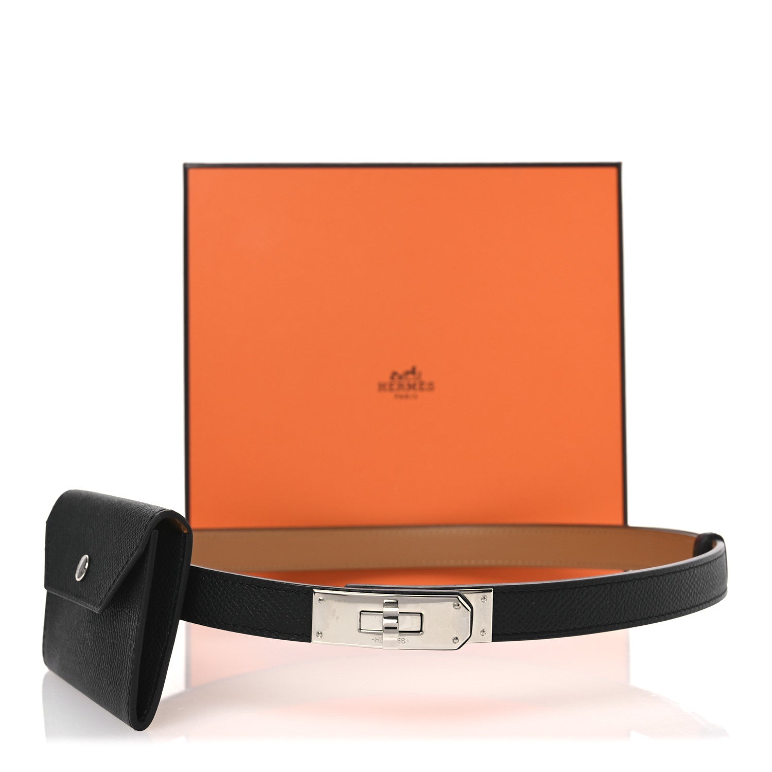 Hermes Epsom Kelly Pocket Belt Black 7 of 7