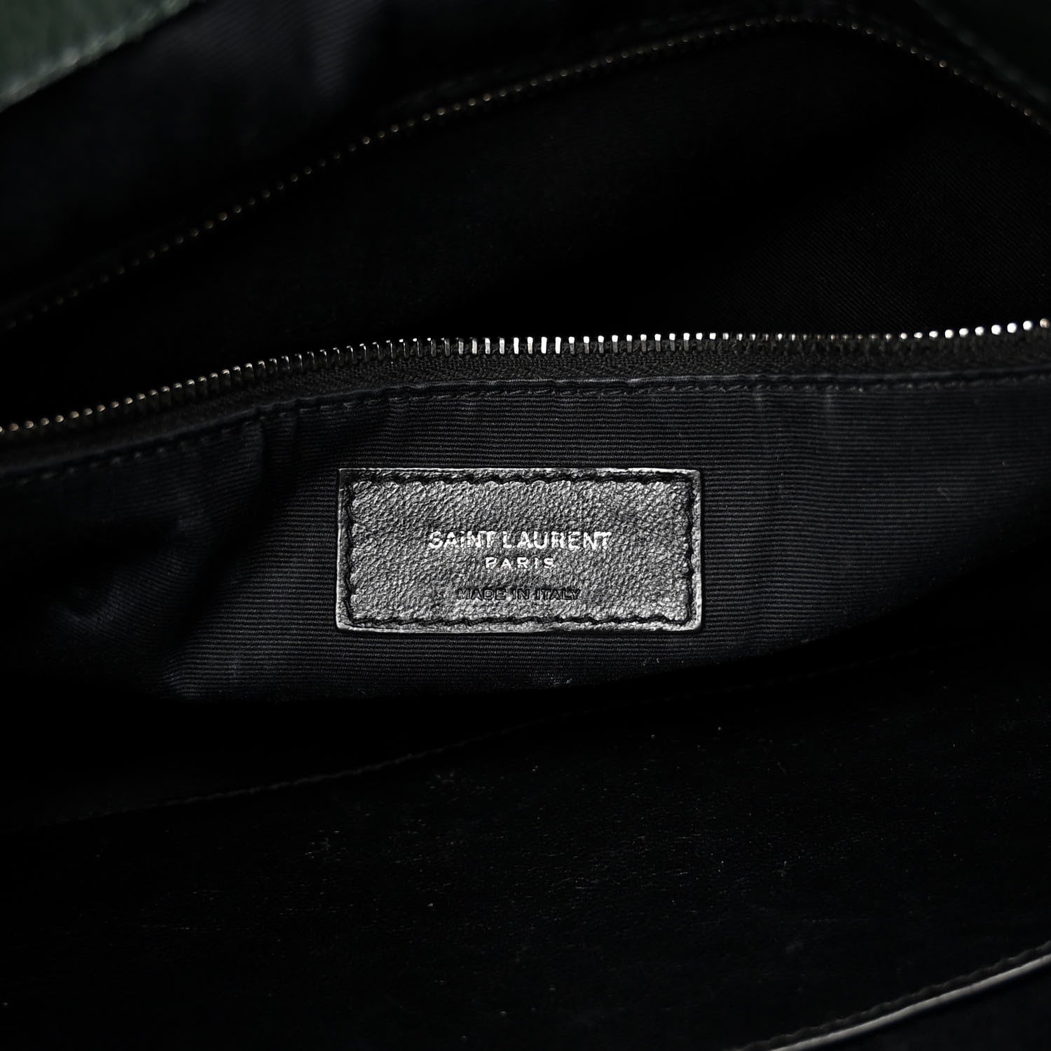 Saint Laurent Crinkled Calfskin Matelasse Monogram Medium Niki Shopper Tote New Vert 6 of 11
