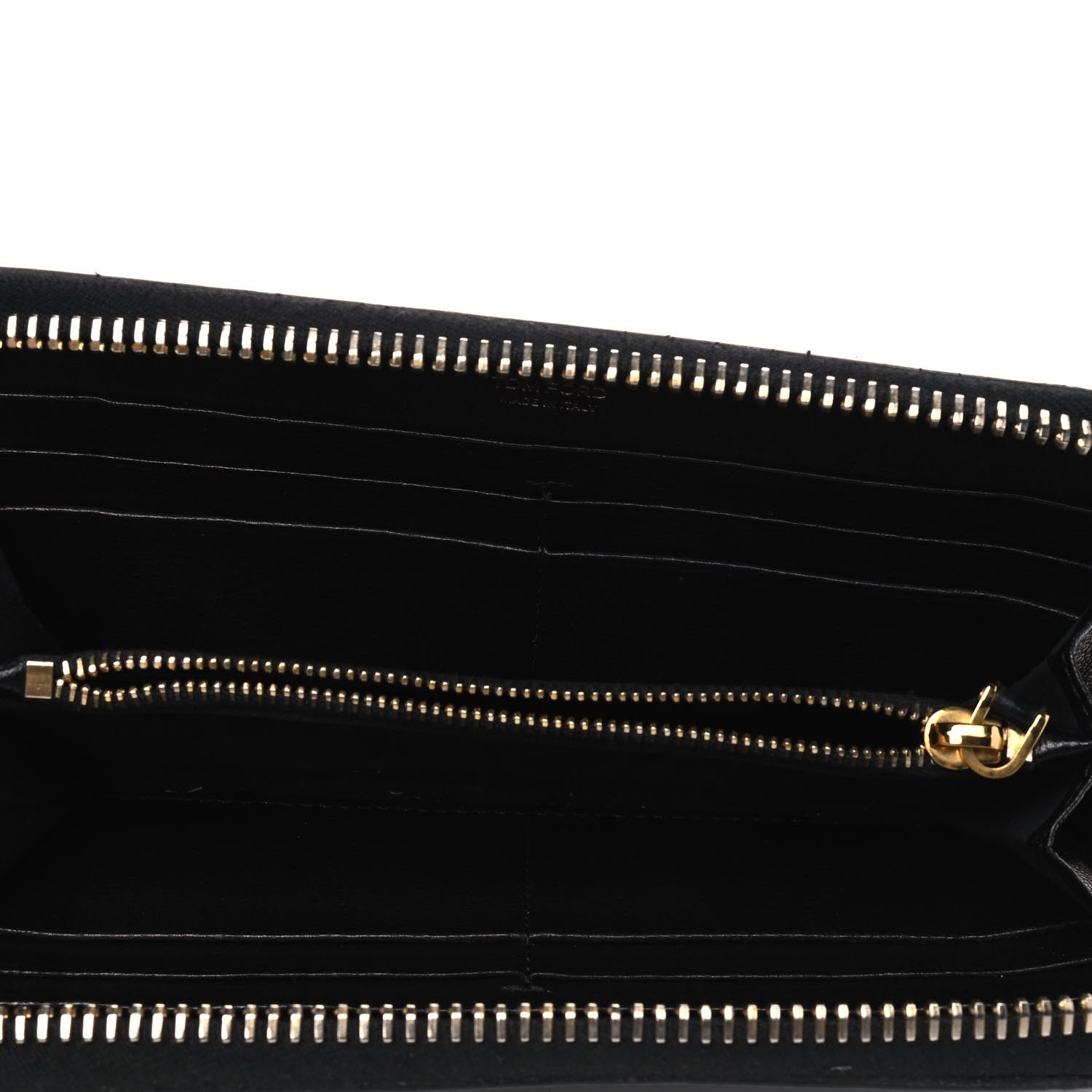 Tom Ford Calfskin Zip Around Wallet Black 4 of 9