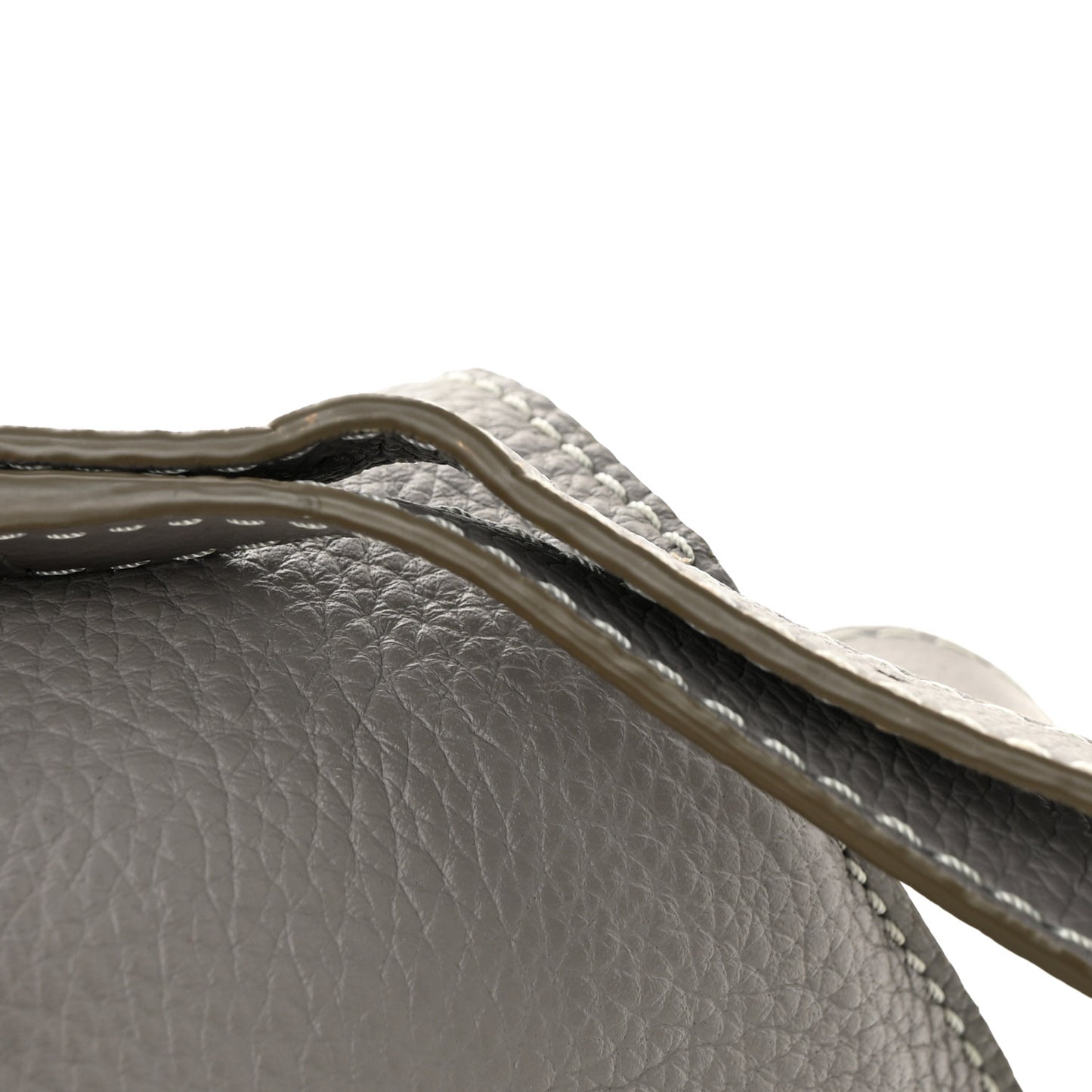 Calfskin Mini Marcie Round Crossbody Bag Cashmere Grey