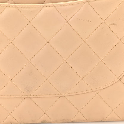 Chanel Lambskin Quilted Jumbo Double Flap Beige 13 of 19