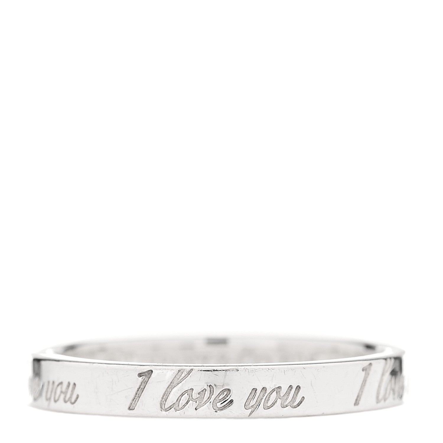 Tiffany Sterling Silver Narrow Notes Ring 56 7.5 1 of 4