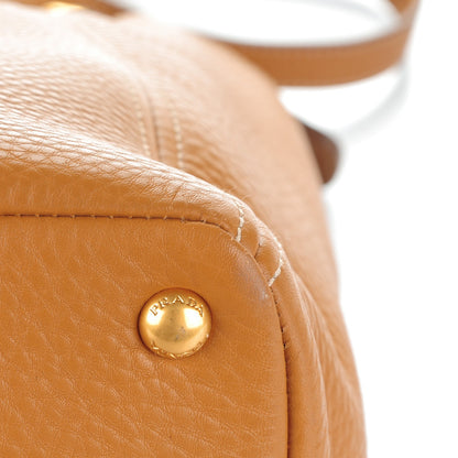 Prada Vitello Daino Side Pocket Tote Caramel 11 of 14