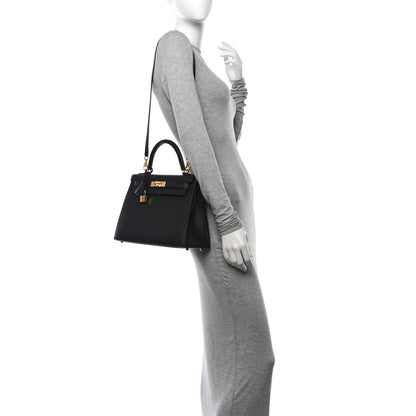 Hermes Epsom Kelly Sellier 28 Black 2 of 13