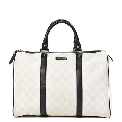 Gucci GG Plus Monogram Medium Joy Boston White Black 1 of 14