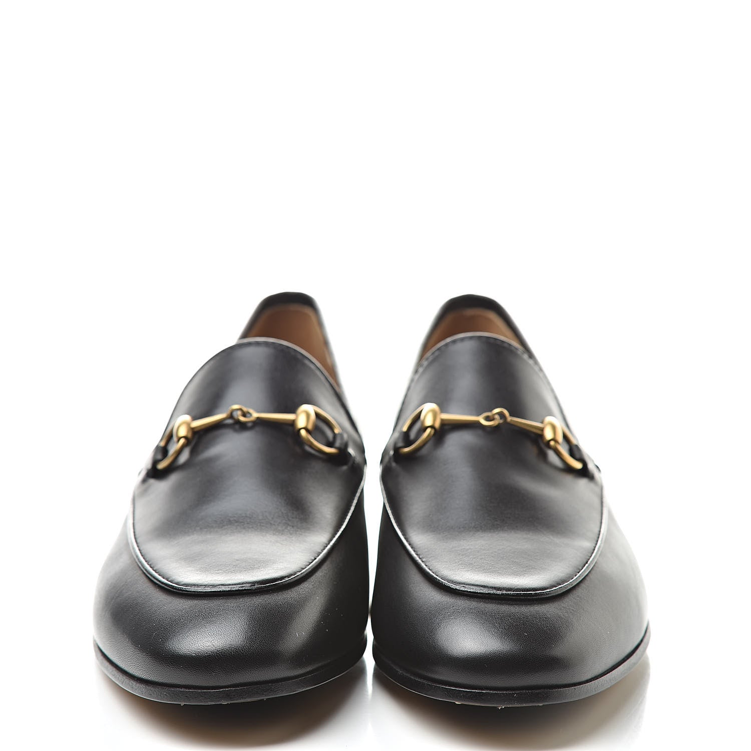 Gucci Calfskin Womens Jordaan Loafers 39 Black 2 of 7