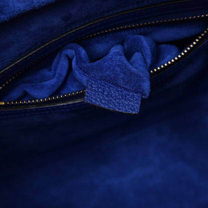 Celine Drummed Calfskin Micro Luggage Indigo 8 of 12
