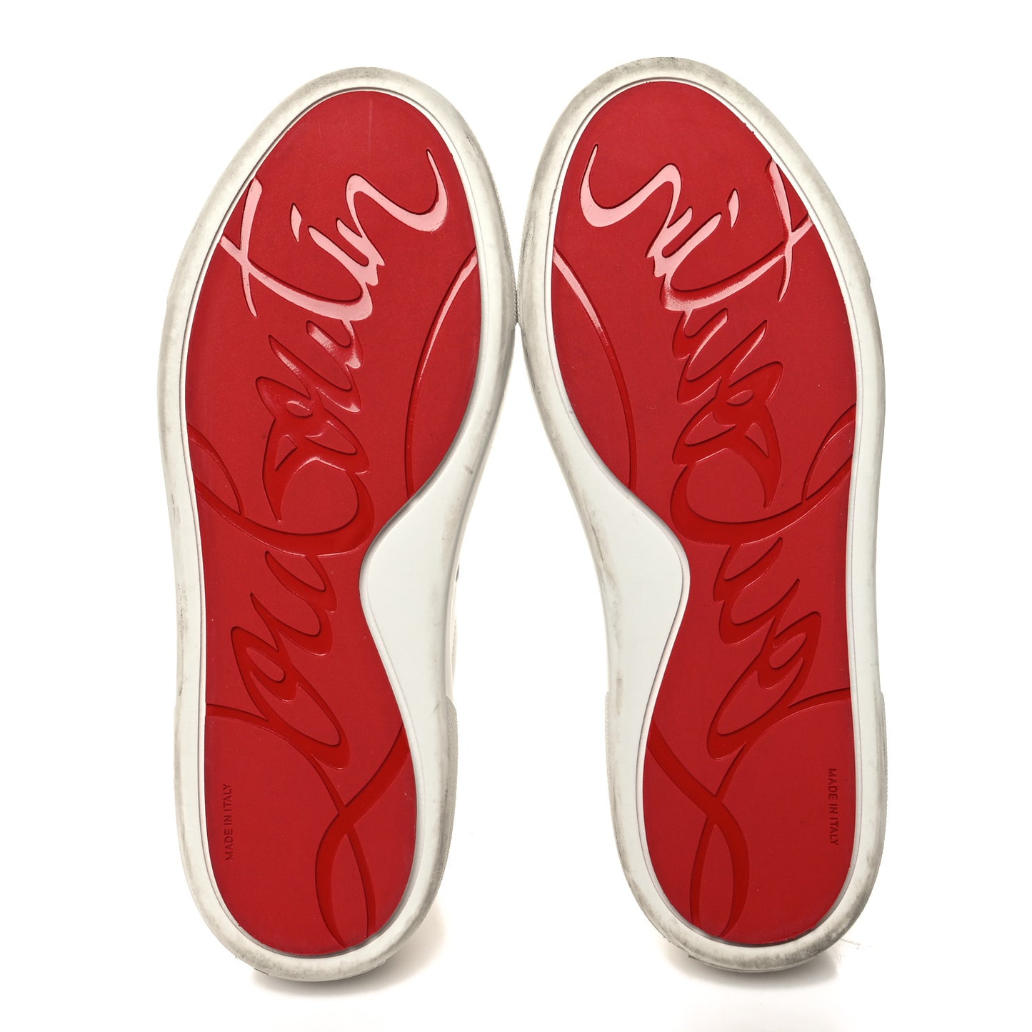 Calfskin Vieira Flat Sneakers 37 White Loubi