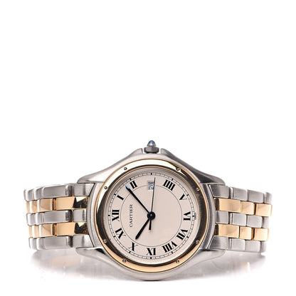 Cartier Stainless Steel 18K Yellow Gold 33mm Cougar Quartz Watch 3 of 6
