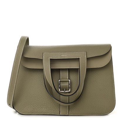 Hermes Taurillon Clemence Halzan 31 GM Sauge 1 of 11