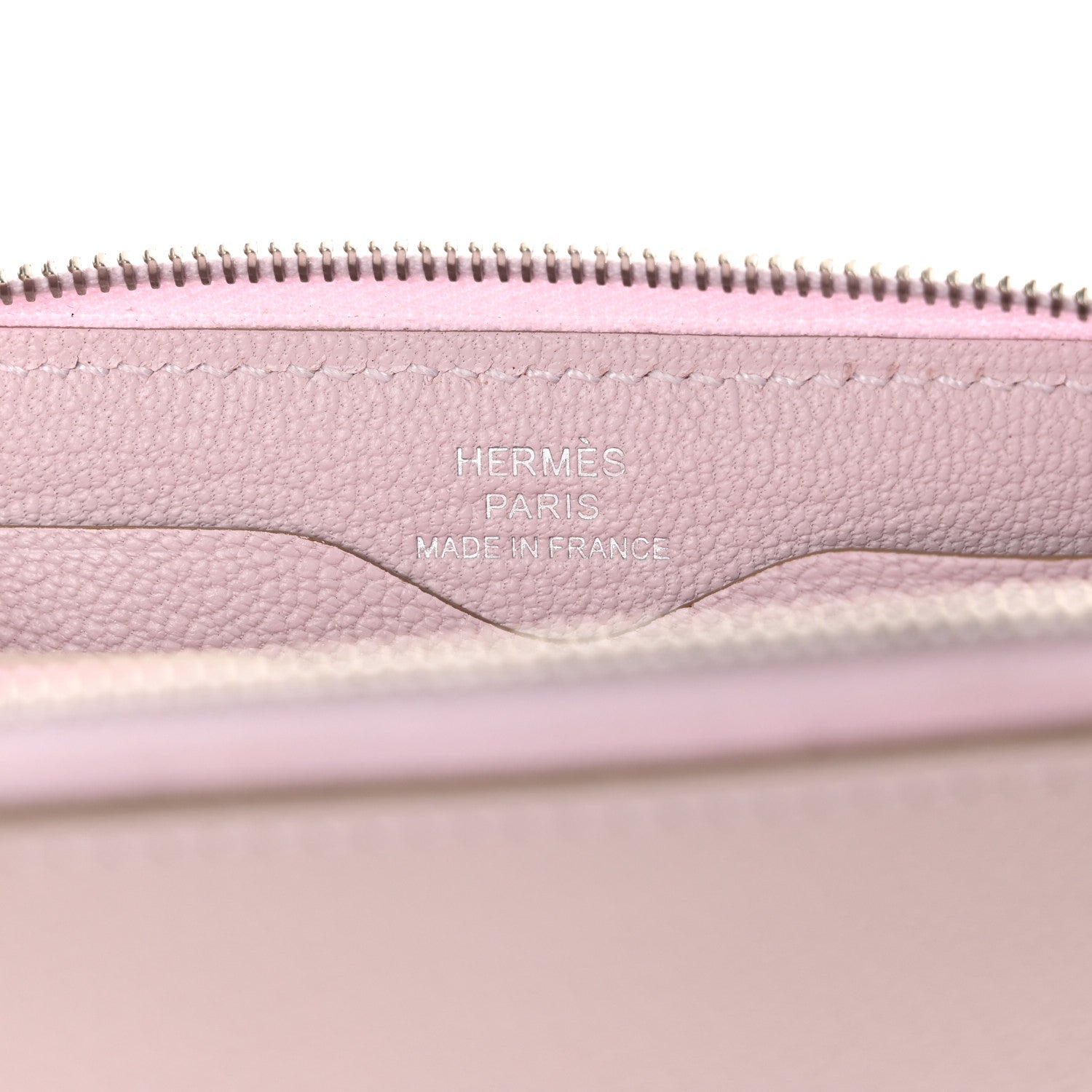Hermes Evercolor Zipengo Chain D'Ancre Compact Cardholder Mauve Pale 6 of 8
