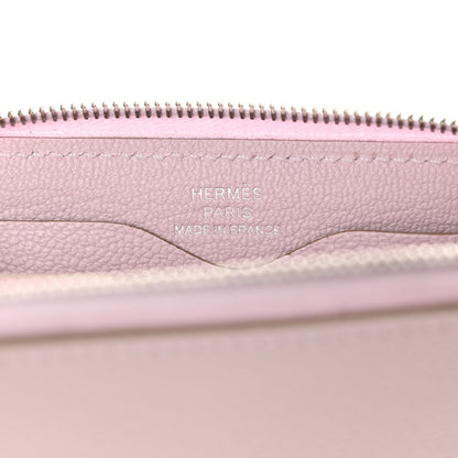 Hermes Evercolor Zipengo Chain D'Ancre Compact Cardholder Mauve Pale 6 of 8