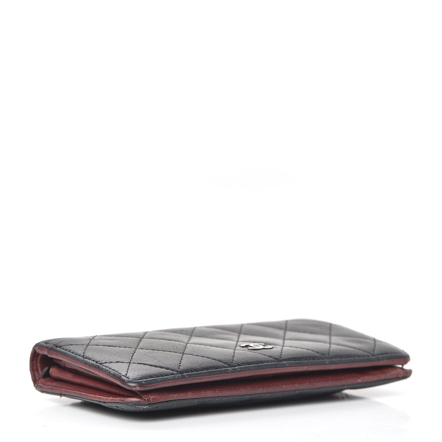 Caviar Quilted Yen Wallet Black