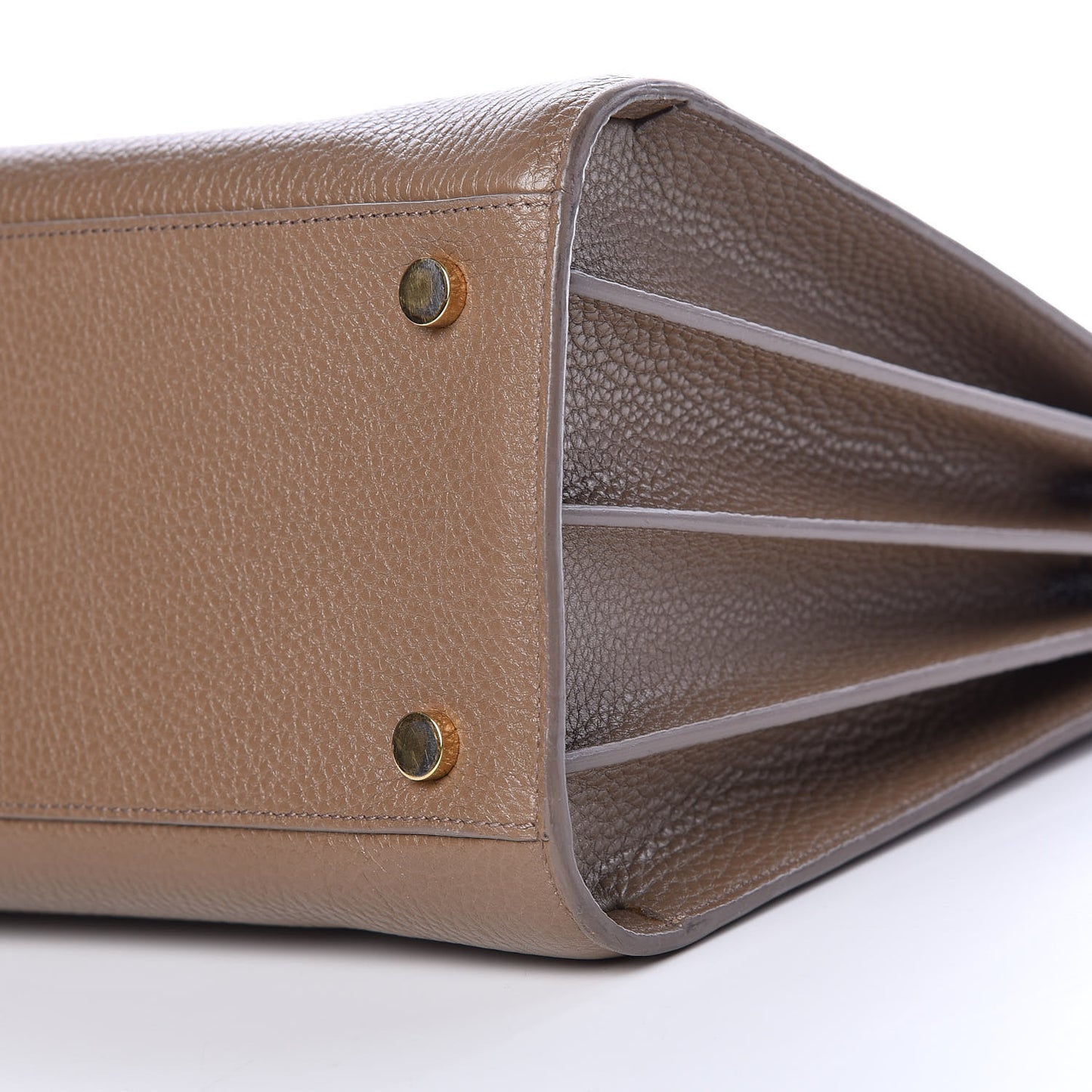 Grained Calfskin Small Sac De Jour Taupe