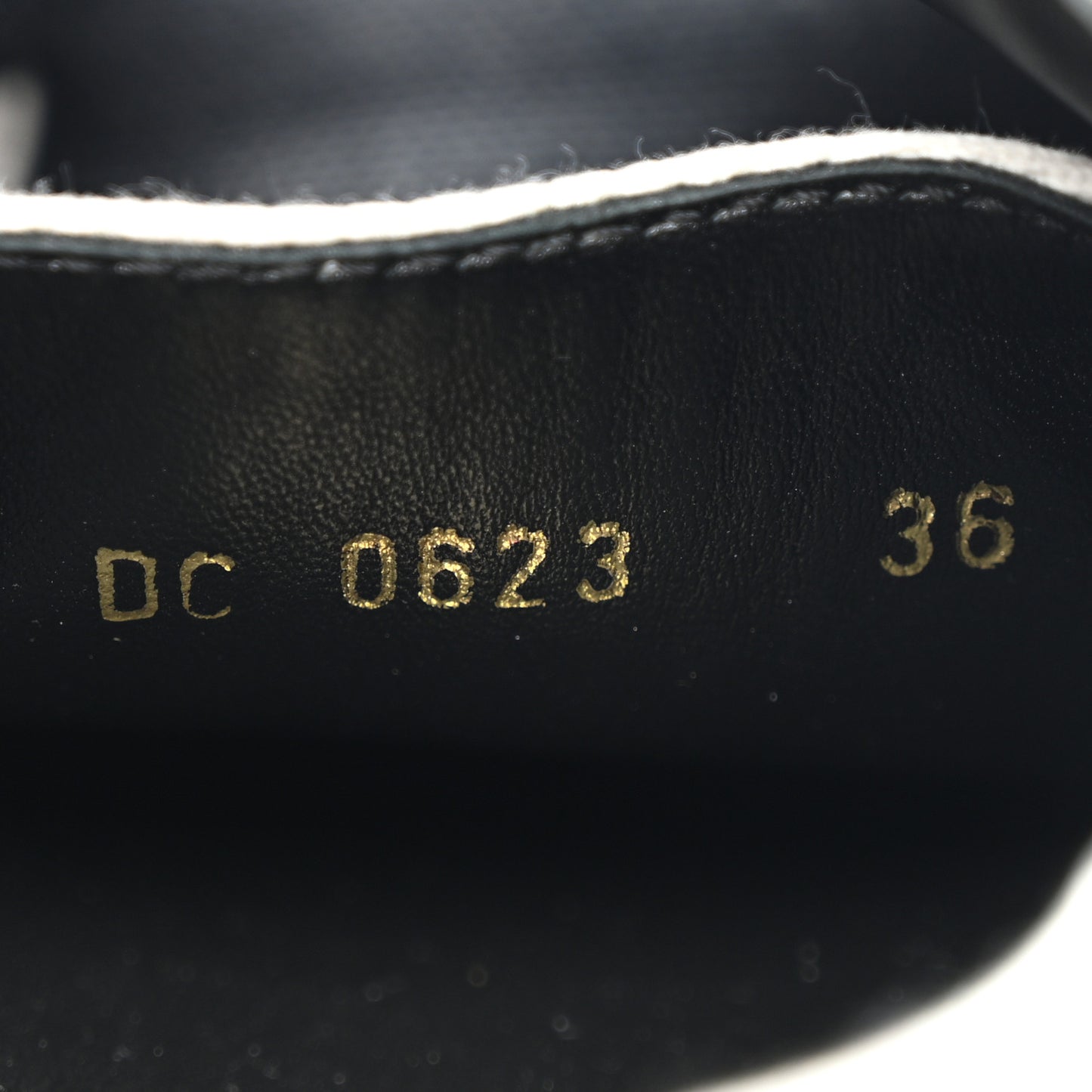 Canvas Walk'N'Dior Low Top Sneakers 36 Black