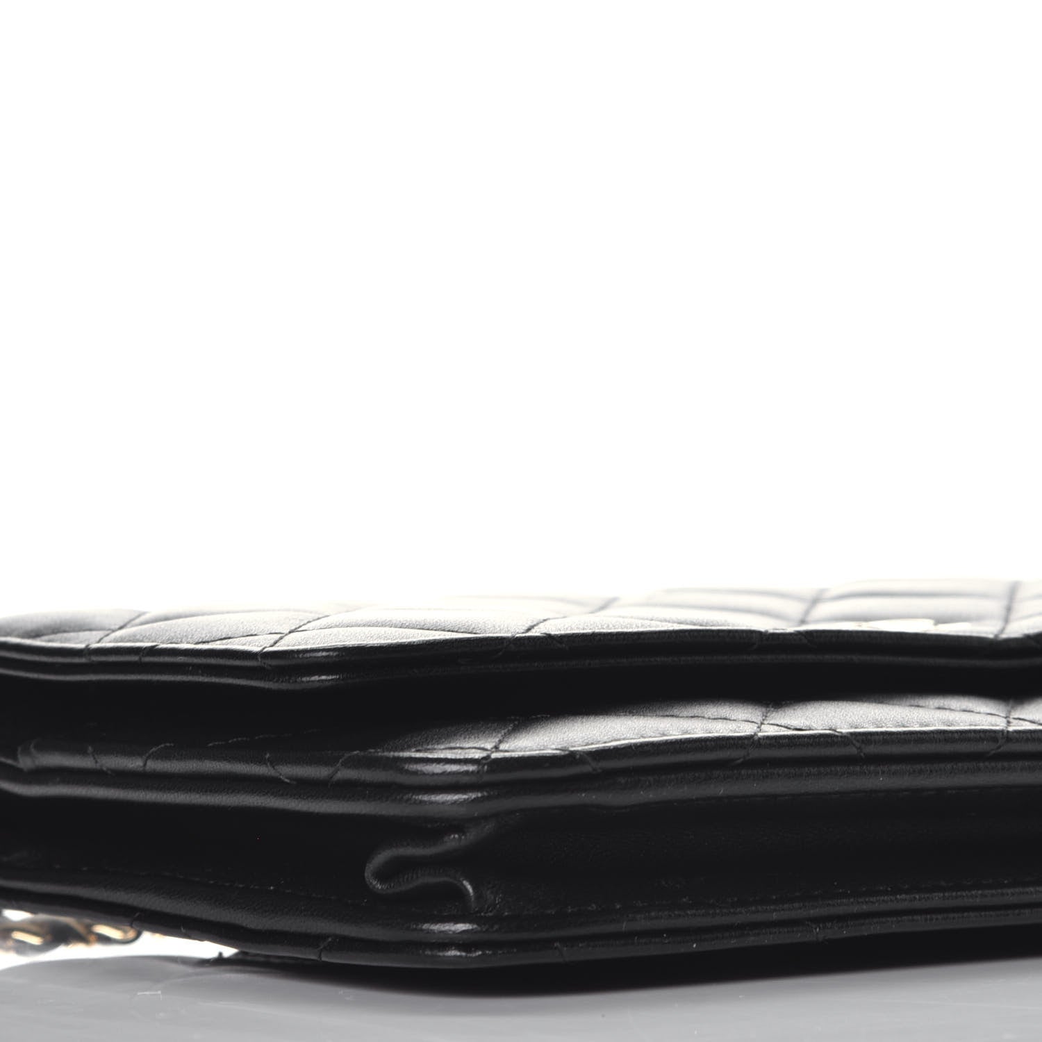 Chanel Lambskin Quilted Wallet On Chain WOC Black 7 of 9