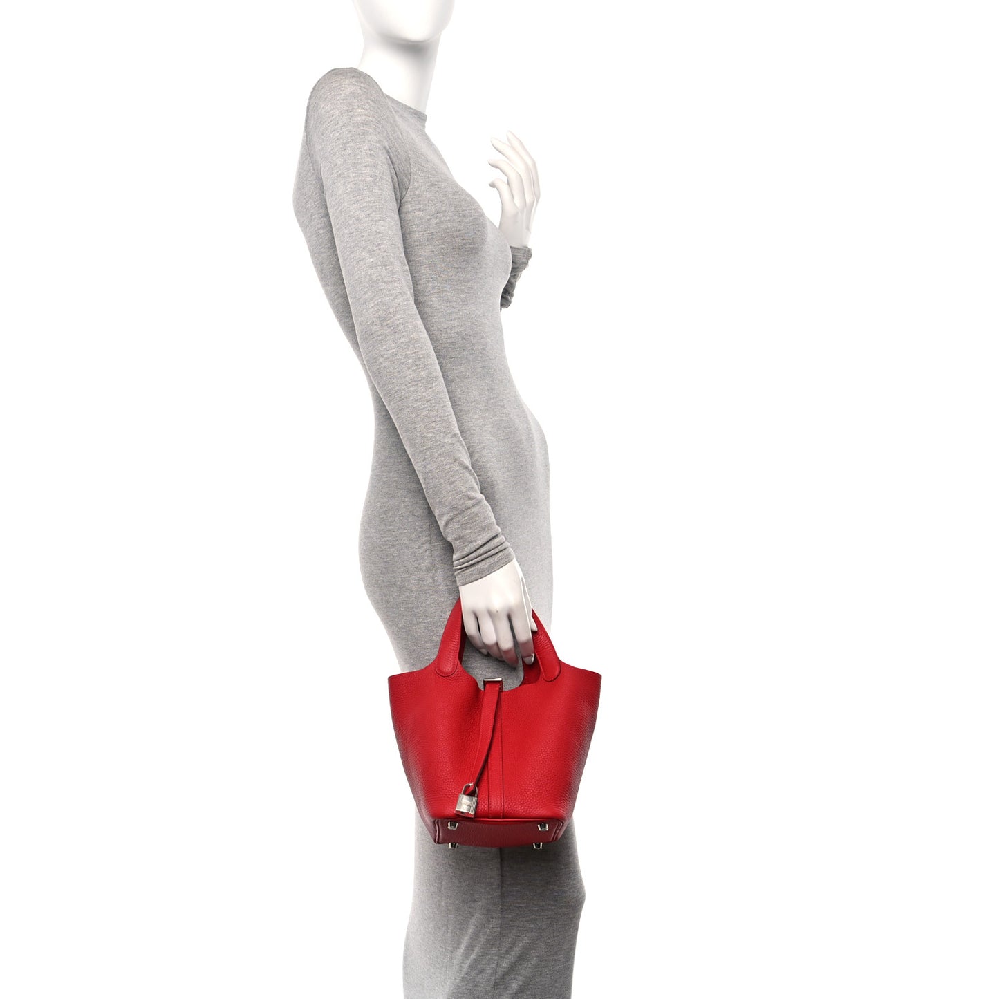 Taurillon Clemence Picotin Lock 18 PM Vermillon