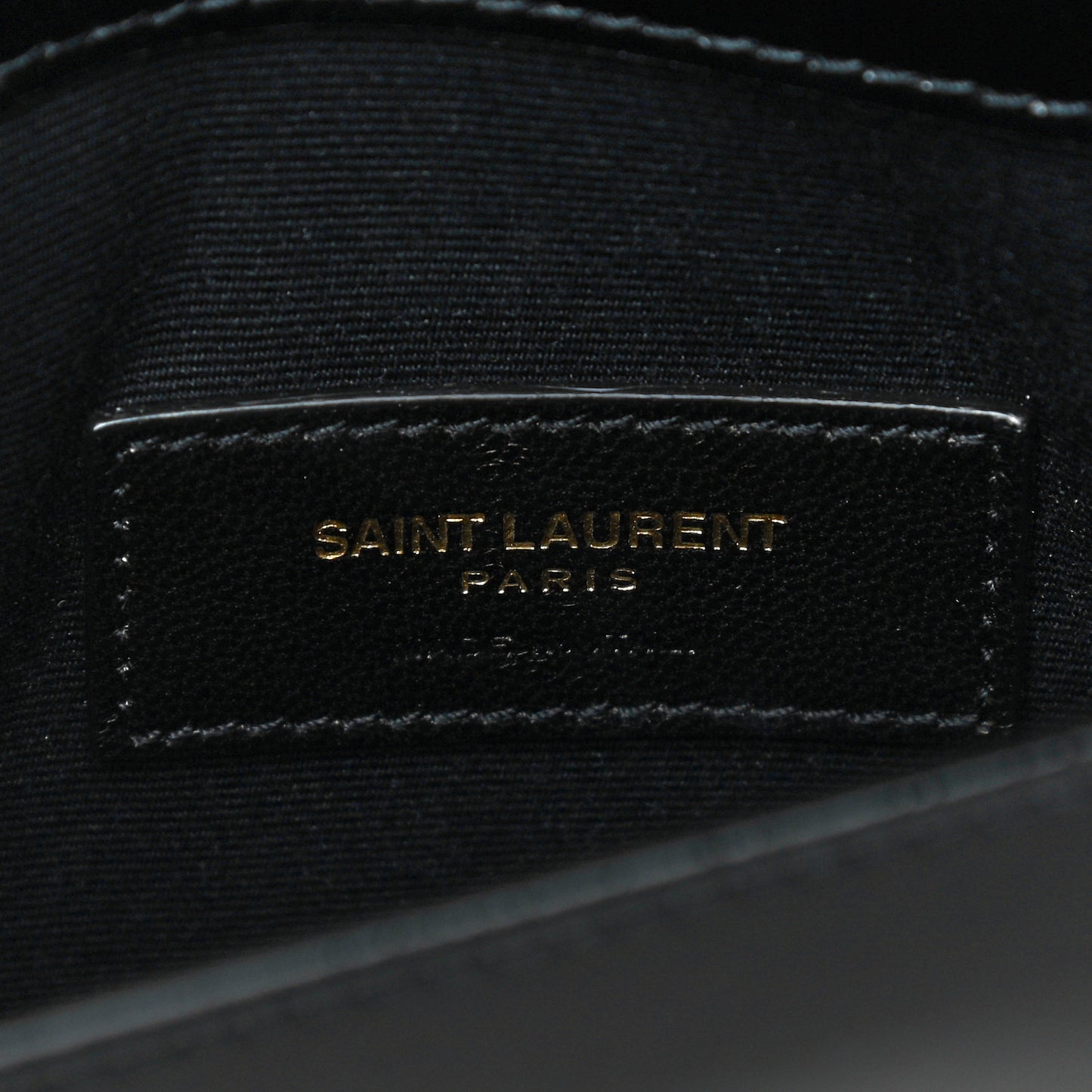 Smooth Shiny Calfskin Monogram Uptown Pouch Black