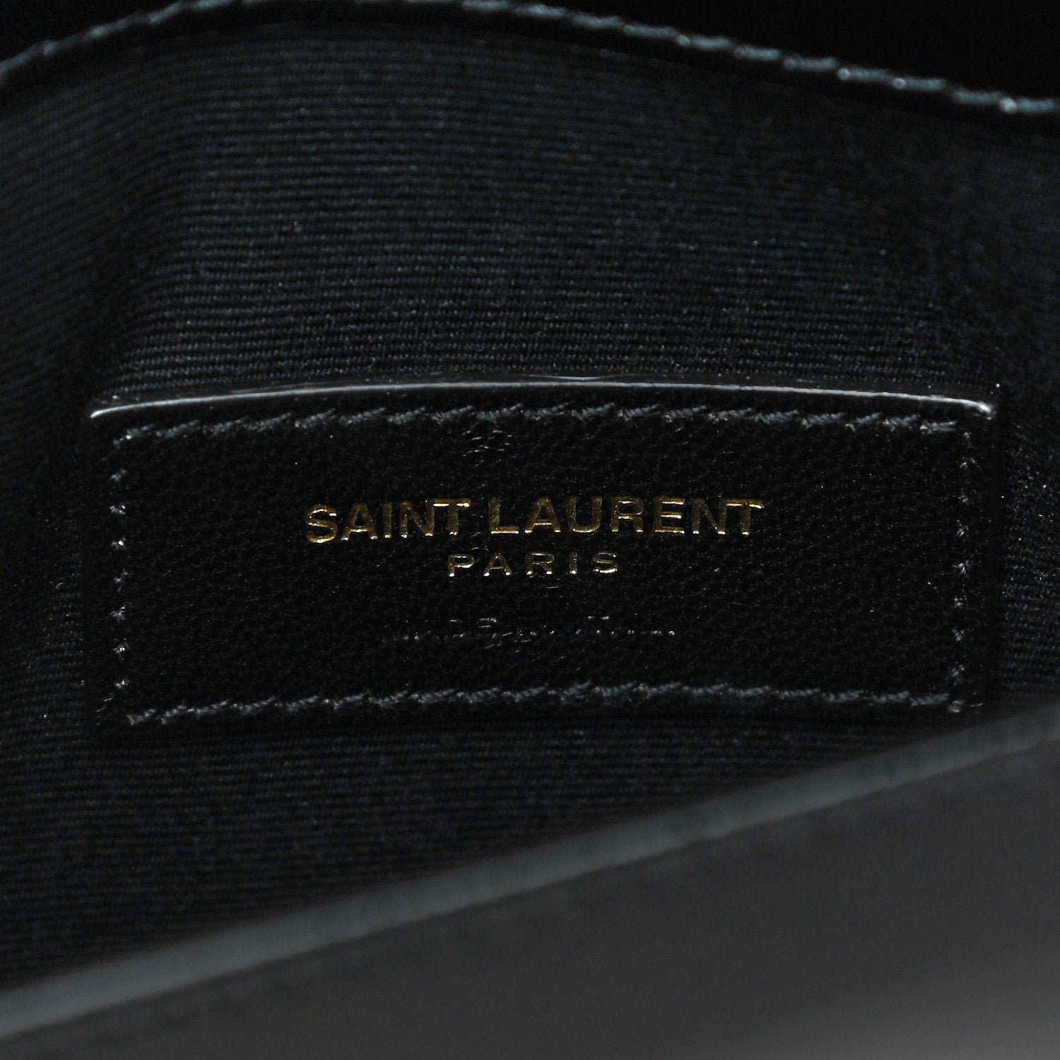 Saint Laurent Smooth Shiny Calfskin Monogram Uptown Pouch Black 7 of 11