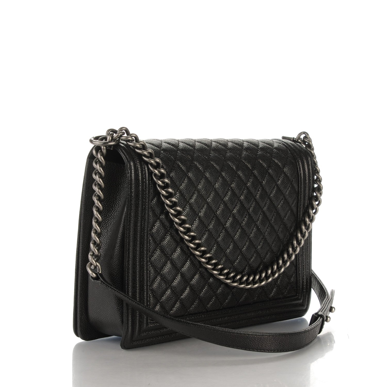 Chanel Caviar Quilted Large Boy Flap Black 3 of 7