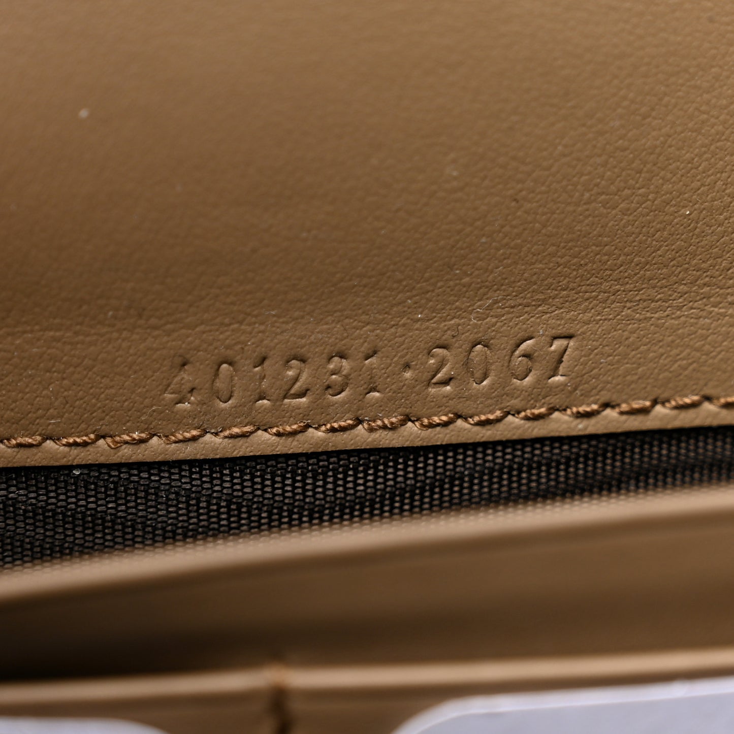 GG Supreme Monogram Mini Dionysus Chain Wallet Beige Taupe