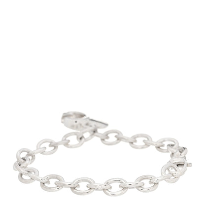 Gucci Sterling Silver G Heart Charm Link Bracelet 2 of 6