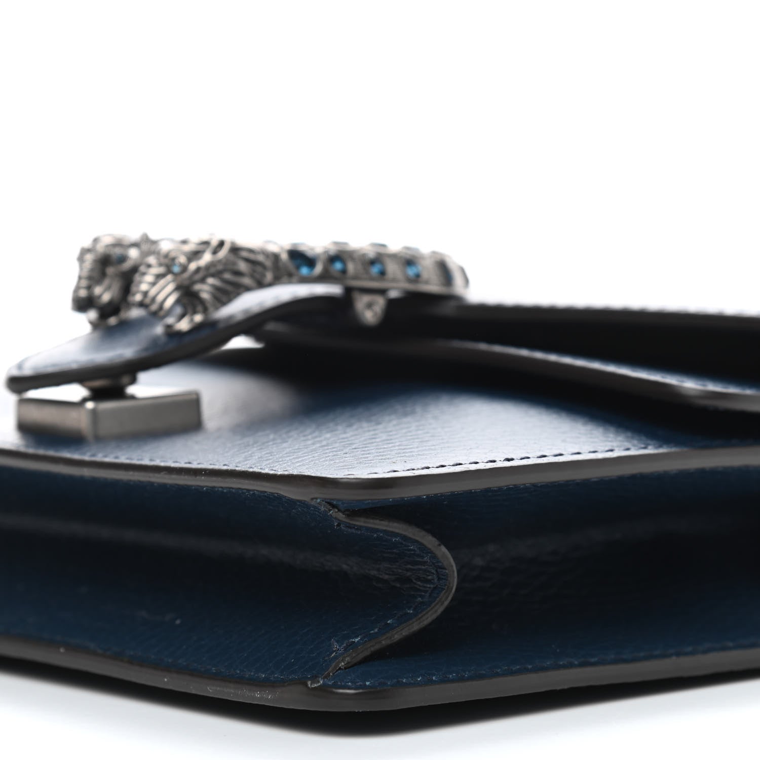 Gucci Dollar Calfskin Crystal Mini Dionysus Shoulder Bag Blue Agata Montana Sapphire 10 of 10