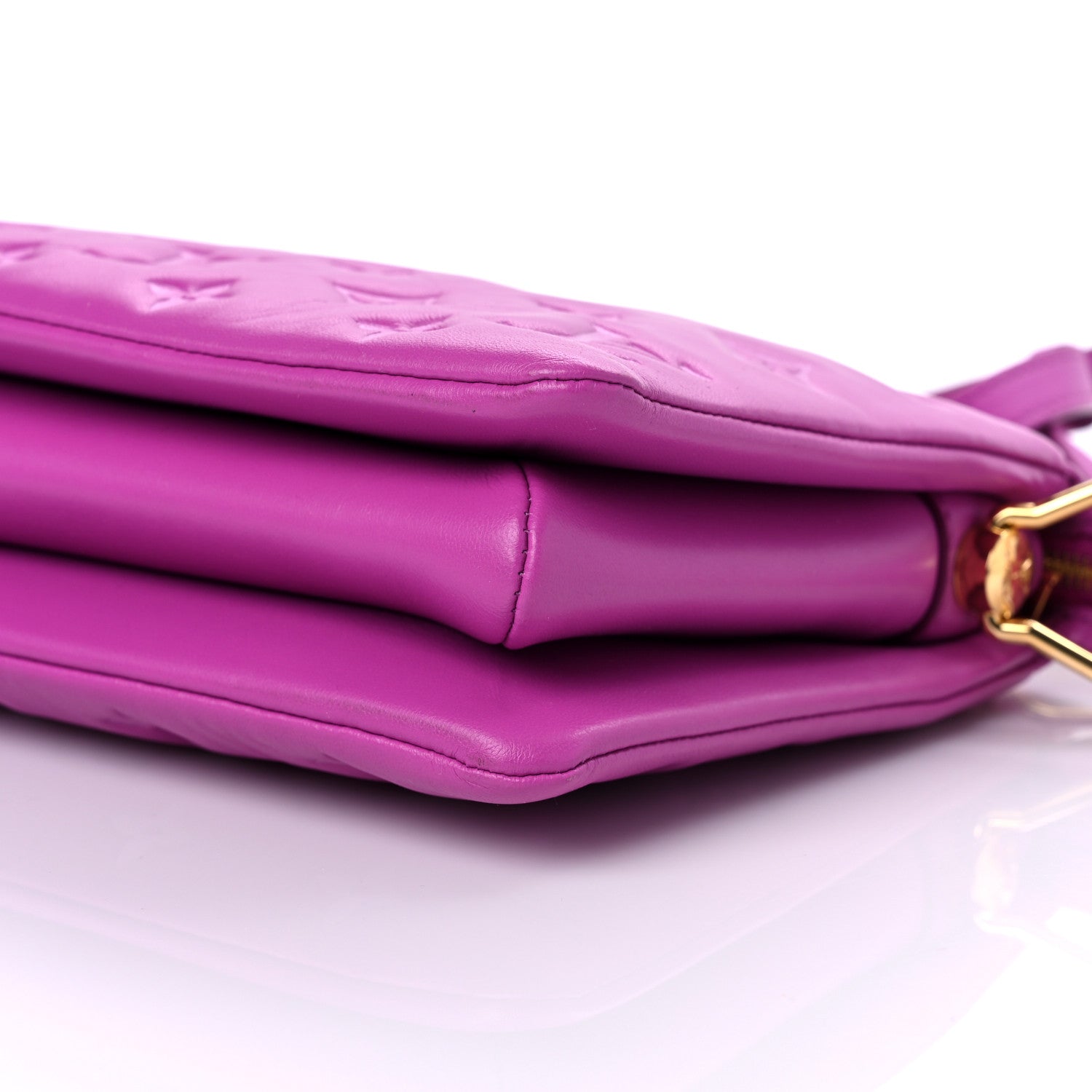 Louis Vuitton Lambskin Embossed Monogram Coussin BB Orchid 11 of 11
