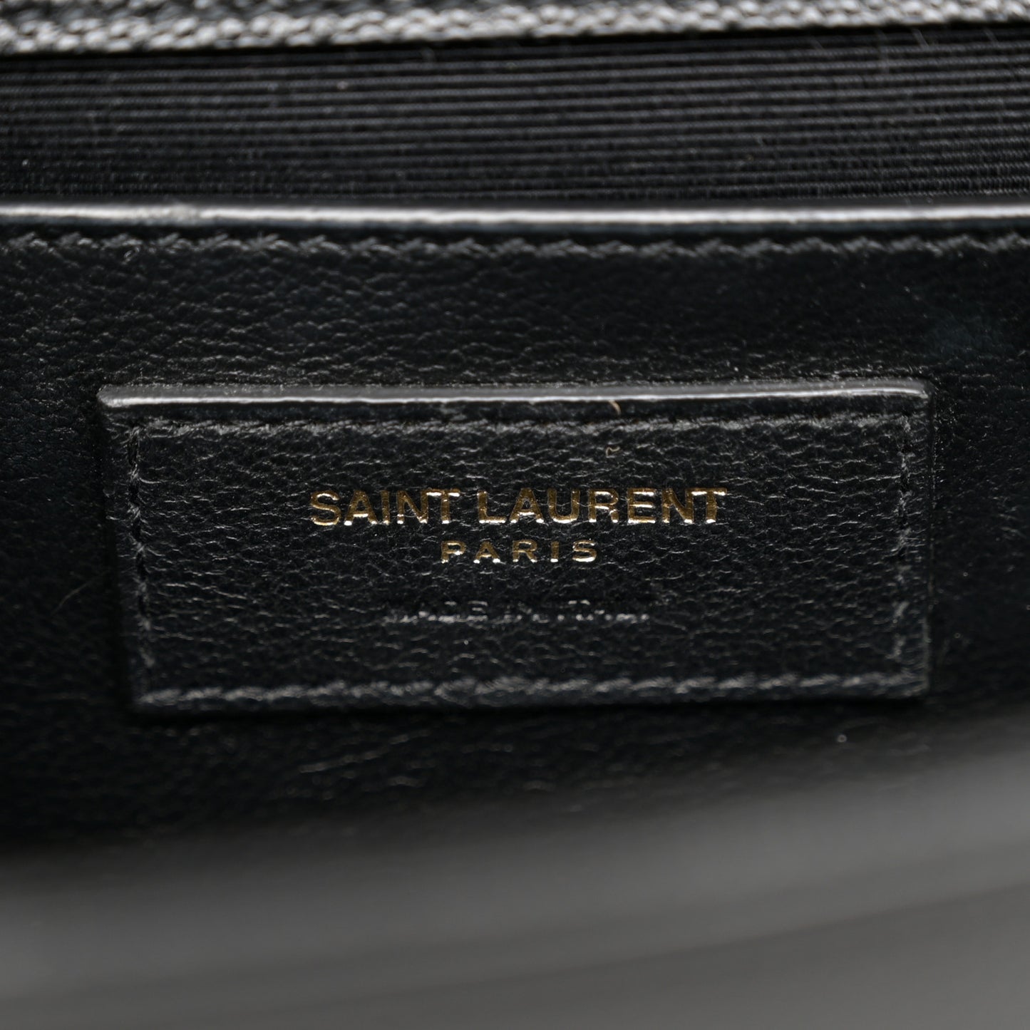 Grain De Poudre Medium Classic Monogram Kate Satchel Black