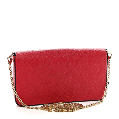 Louis Vuitton Empreinte Pochette Felicie Chain Wallet Scarlet 3 of 10