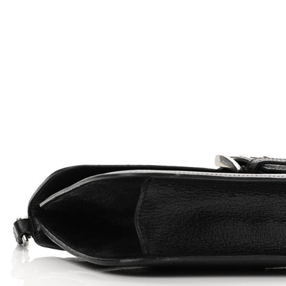 Prada Goatskin Flap Bag Black 8 of 10