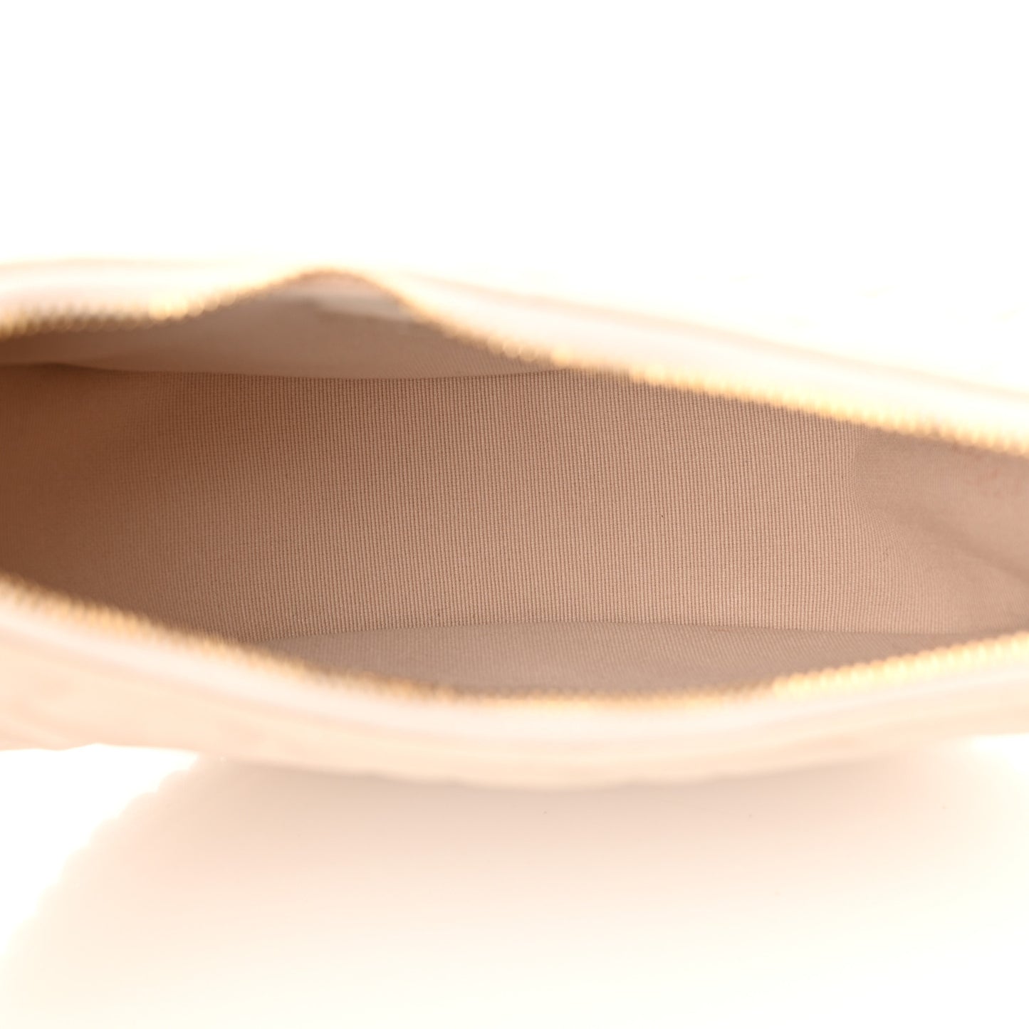 Lambskin Quilted Small Hobo Bag Light Beige