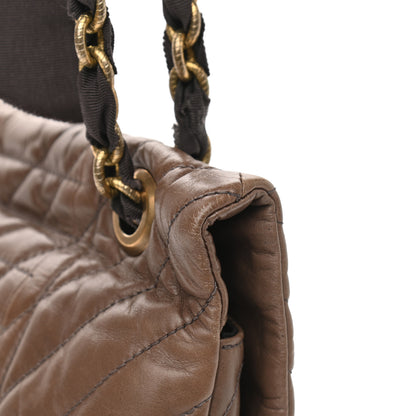 Lanvin Calfskin Quilted Medium Happy Shoulder Bag Brown 9 of 11