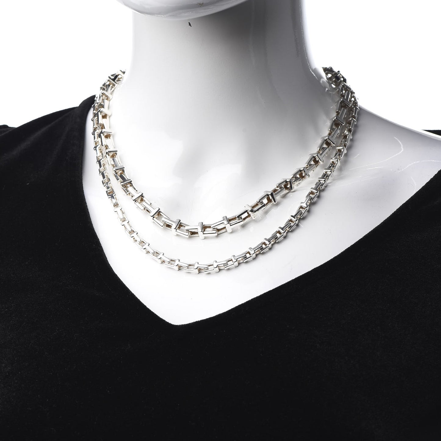 Sterling Silver Interchangeable T Chain Necklace