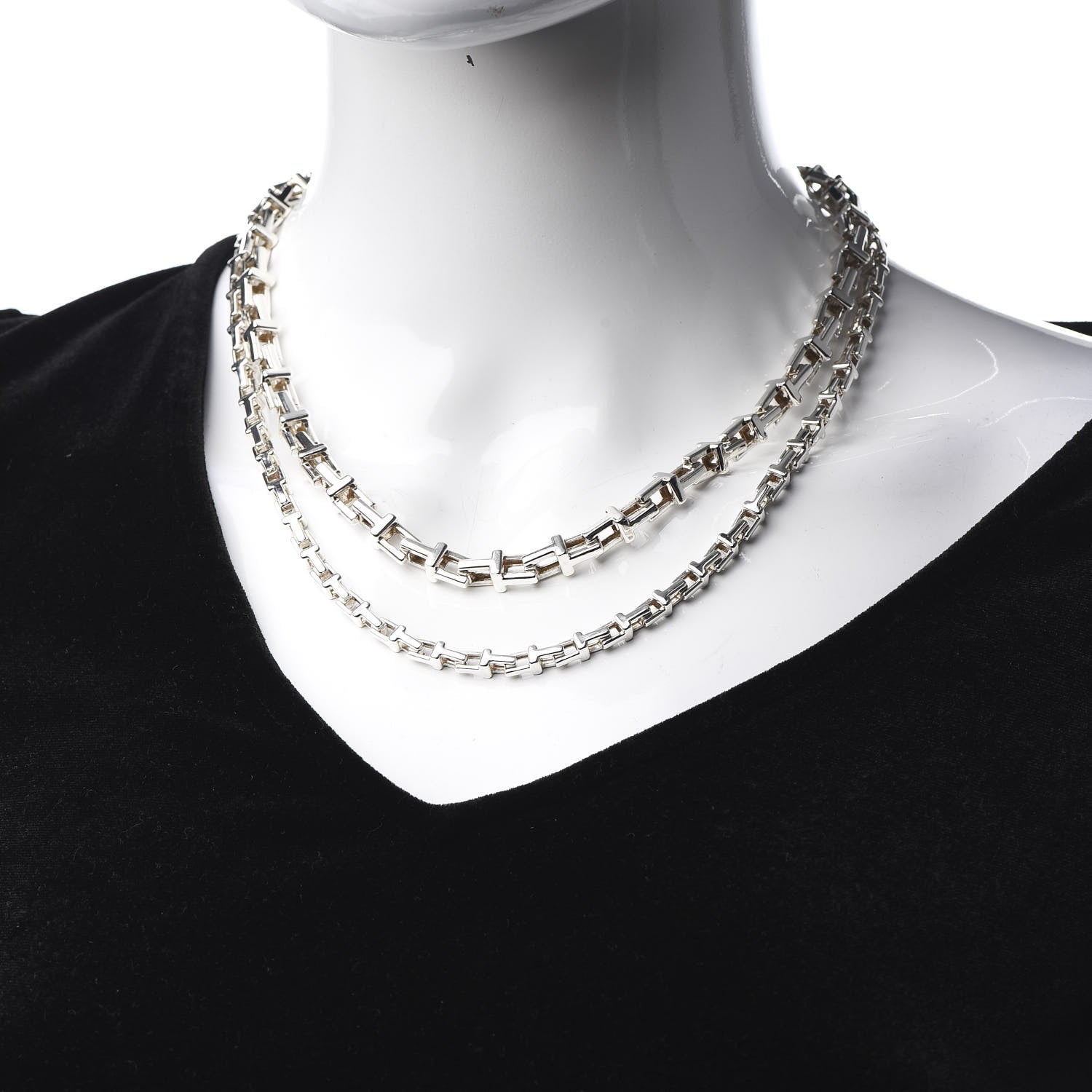 Tiffany Sterling Silver Interchangeable T Chain Necklace 2 of 9