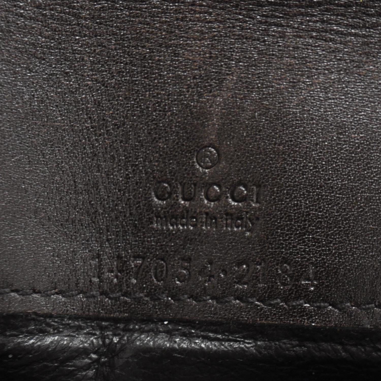 Gucci Guccissima Leather Envelope Clutch Chocolate Brown 7 of 7
