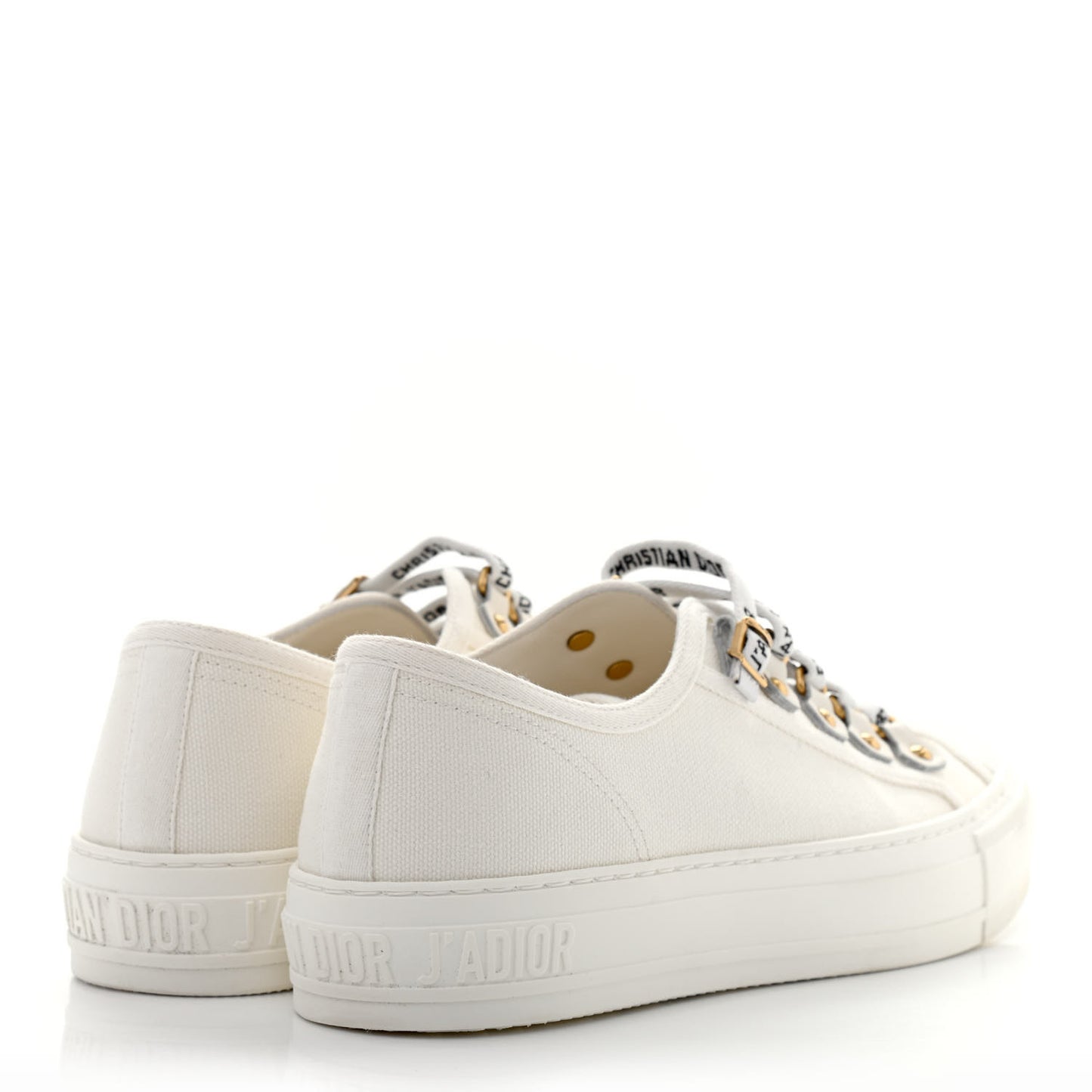 Canvas Walk'n Dior Low Top Sneakers 37 White