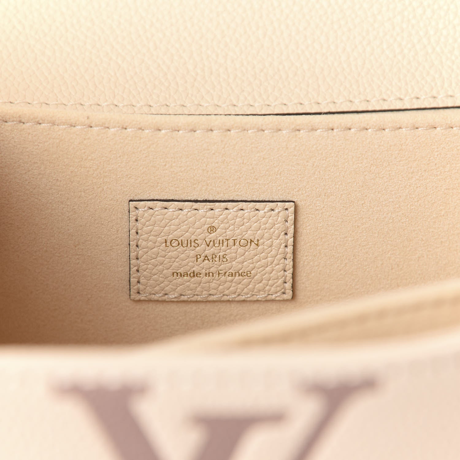 Louis Vuitton Empreinte Monogram Giant Pochette Metis Creme Bois De Rose 8 of 9