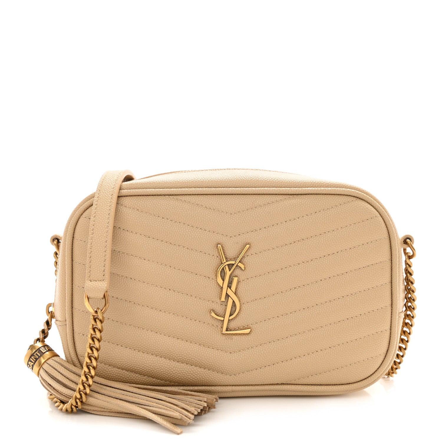 Saint Laurent Grain De Poudre Matelasse Monogram Mini Lou Camera Bag New Powder 1 of 9