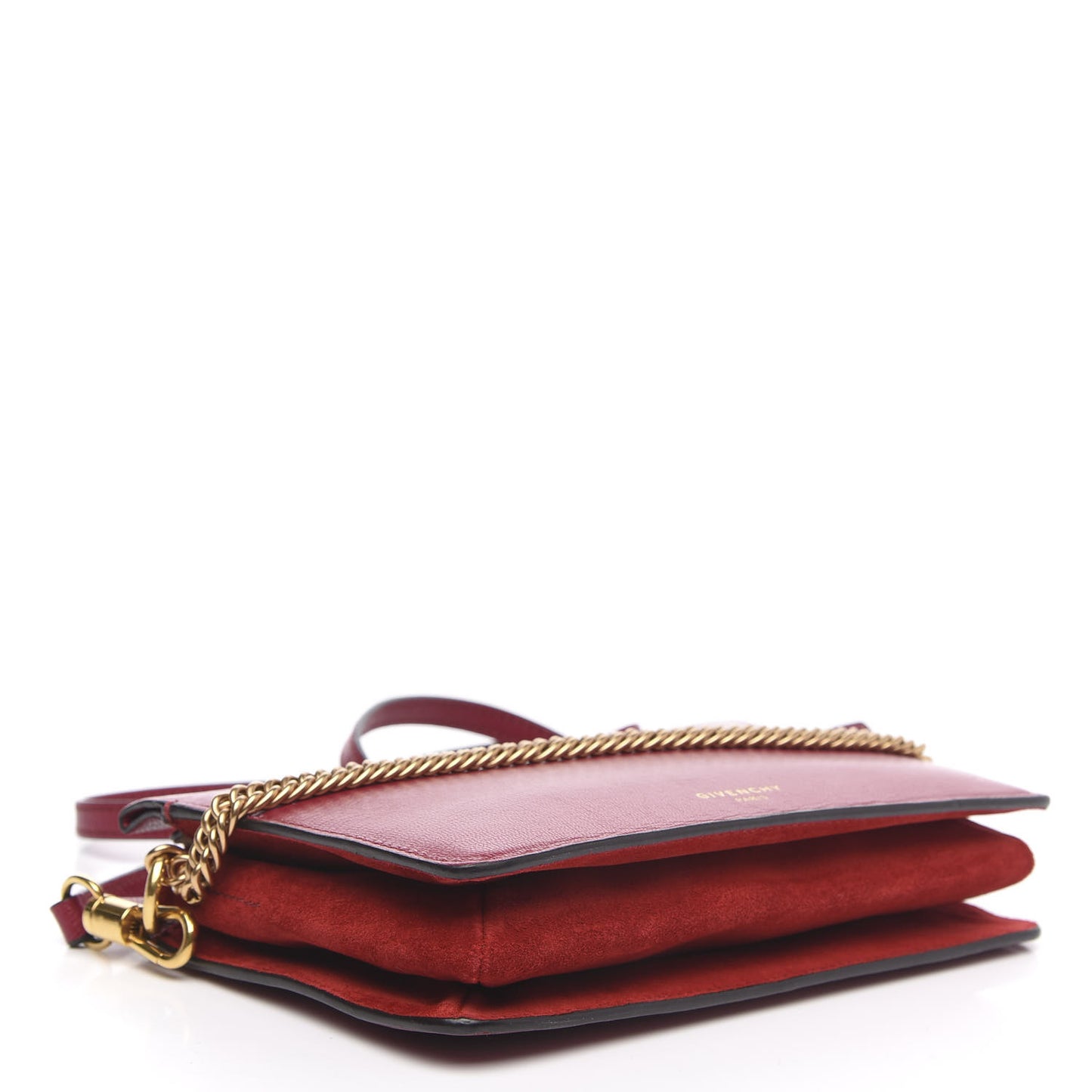 Goatskin Suede Cross 3 Crossbody Bag Fig Pink Cherry