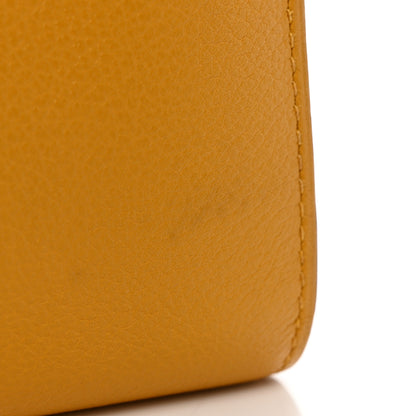 Hermes Evercolor Constance Compact Passant Wallet Jaune Ambre 7 of 8