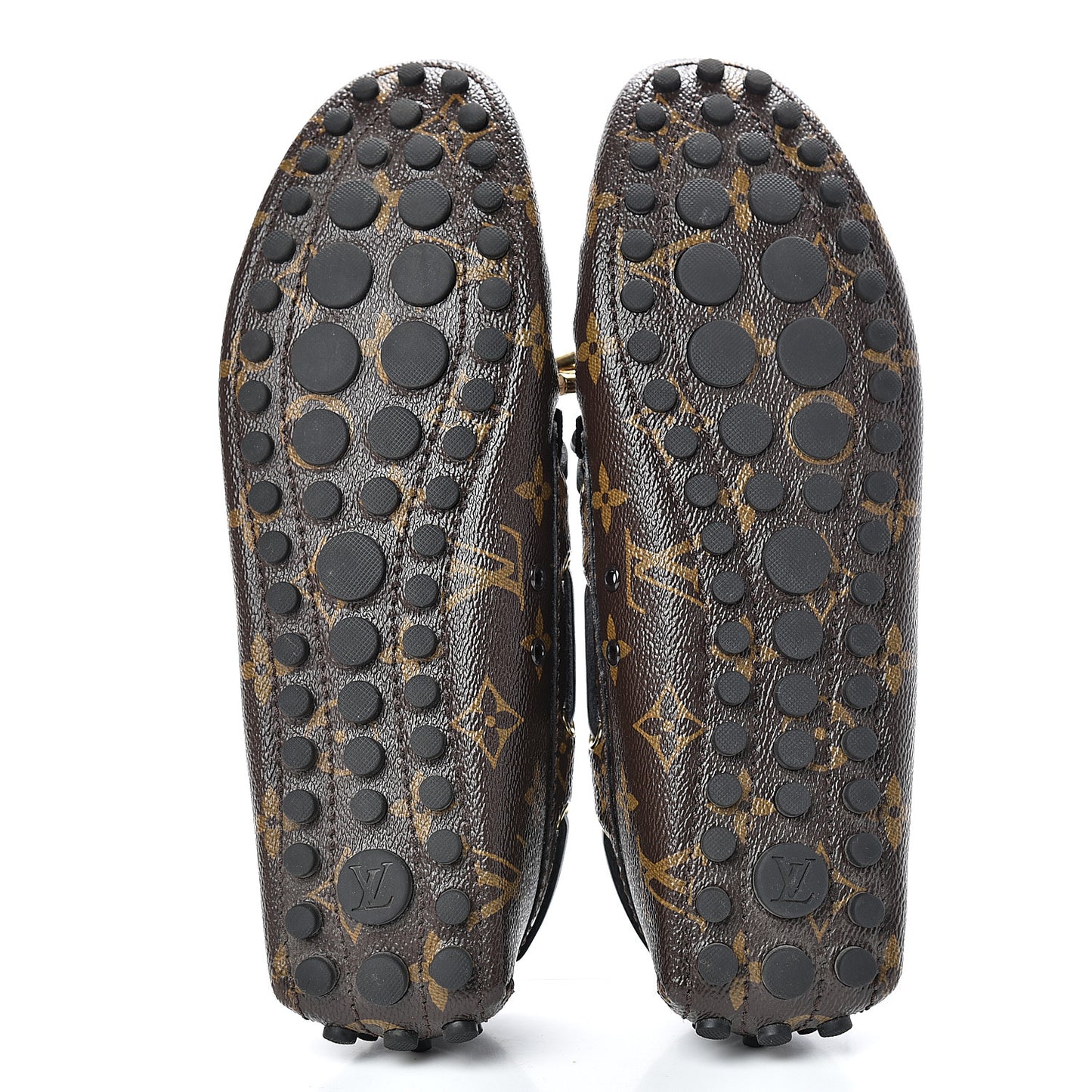 Monogram Arizona Car Shoe Moccasin Loafers 39 Macassar
