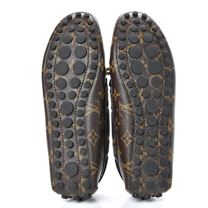 Louis Vuitton Monogram Arizona Car Shoe Moccasin Loafers 39 Macassar 5 of 11