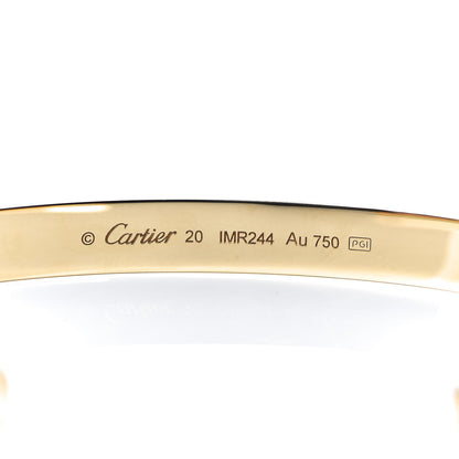 Cartier 18K Yellow Gold LOVE Cuff Bracelet 20 4 of 5