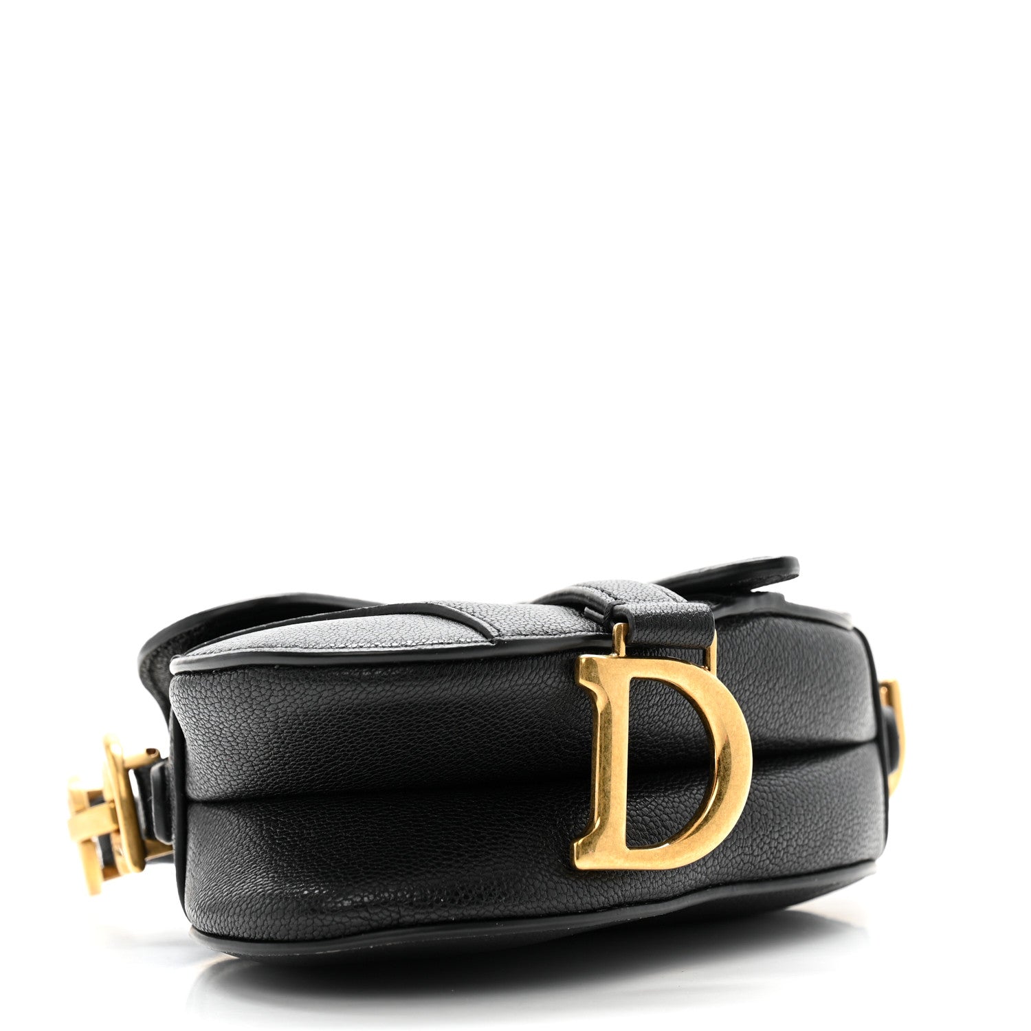 Christian Dior Goatskin Micro Saddle Bag Black 4 of 12