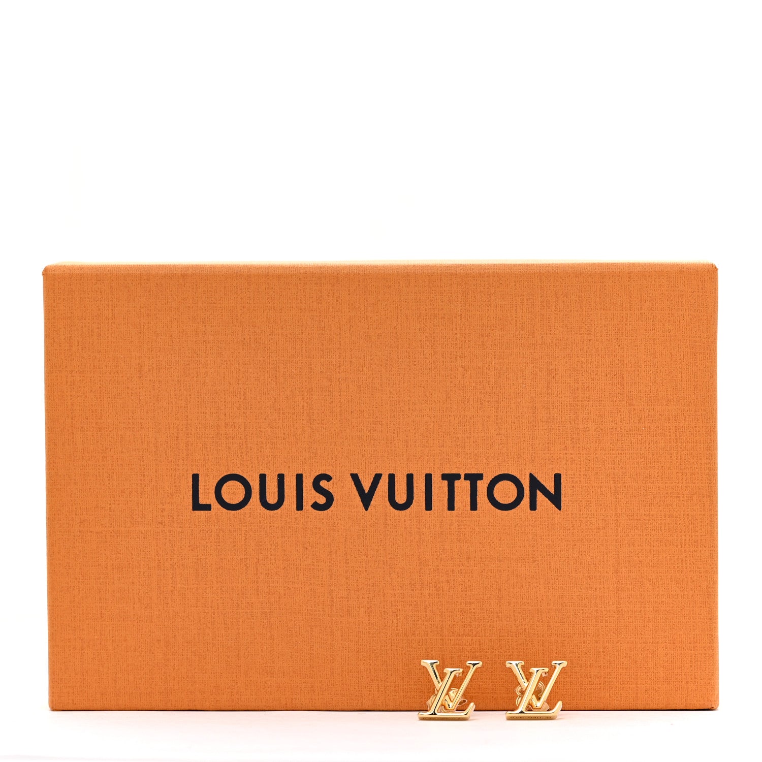 Louis Vuitton Metal LV Iconic Earrings Gold 7 of 7