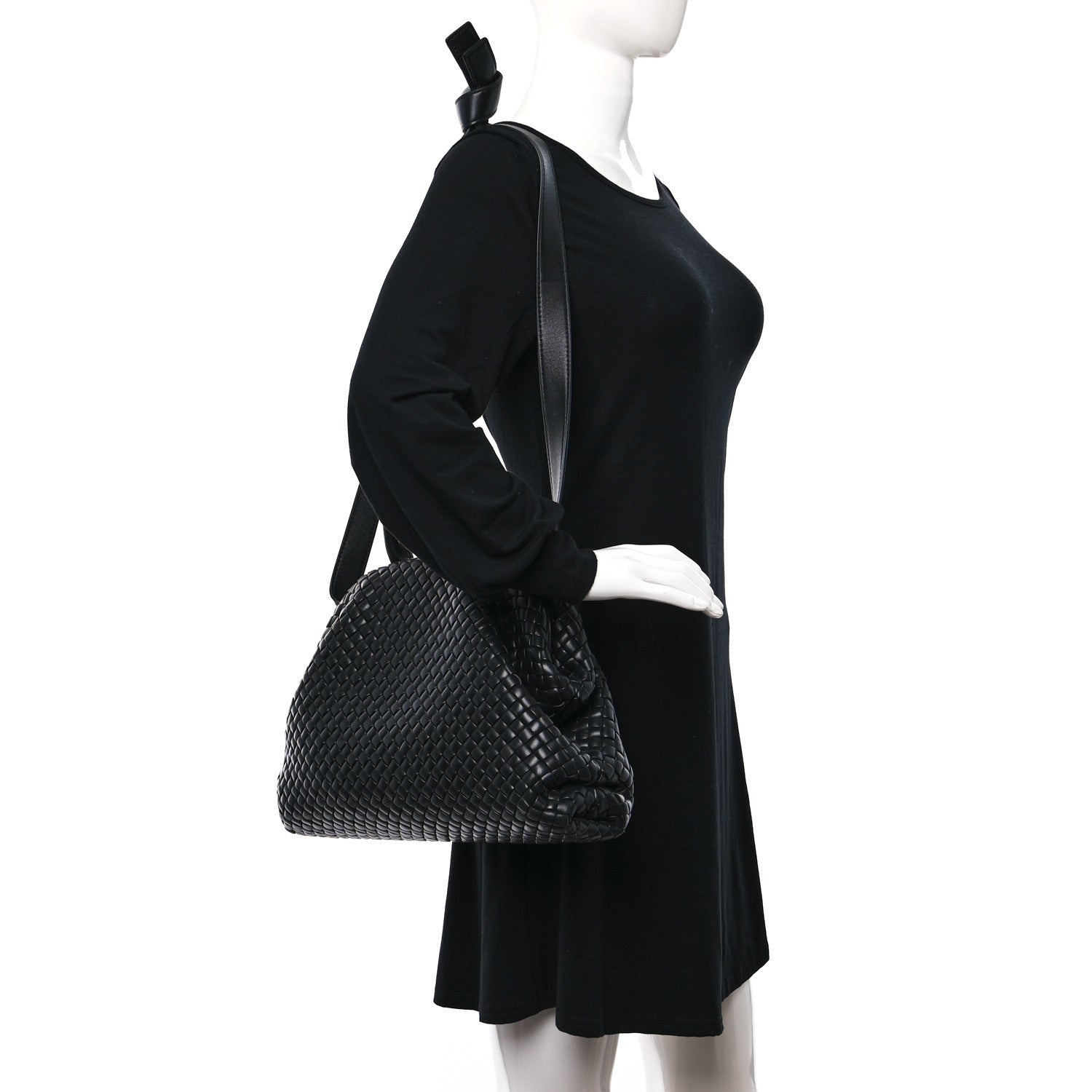 Bottega Veneta Nappa Intrecciato Medium Padded The Handle Tote Black 3 of 9