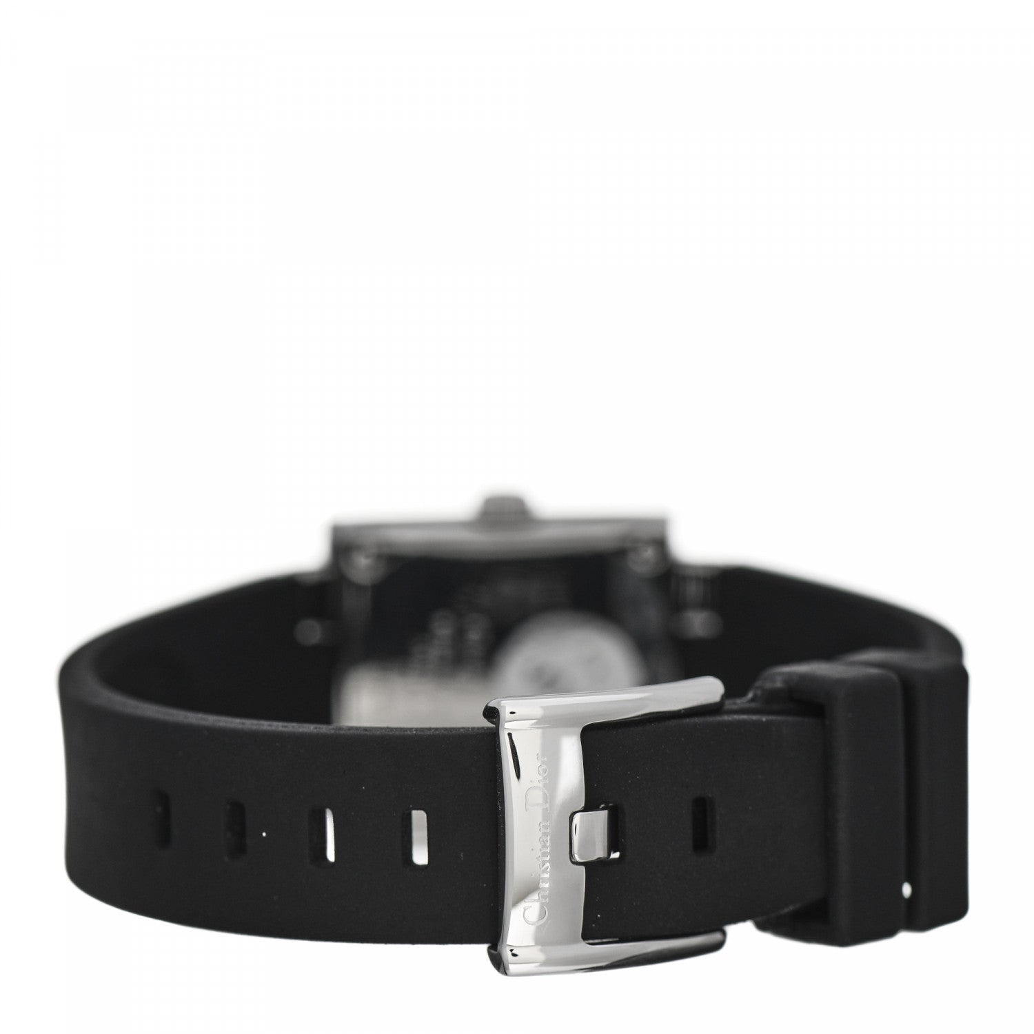 Christian Dior Stainless Steel Rubber 24mm Riva Quartz Watch 3 of 5